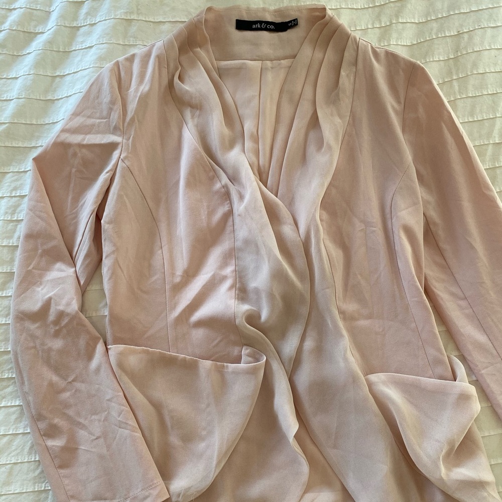 Blush Unstructured Blazer